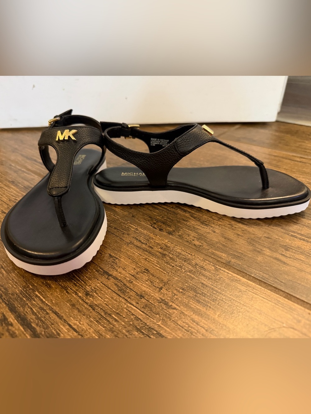 Michael Kors Black Brandy Thong Sandal - Picture 2 of 4